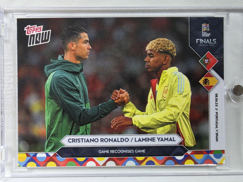2025 TOPPS NOW 탑스 나우 라민 야말 크리스티아누 호날두 UEFA 네이션스컵 유럽 축구 카드