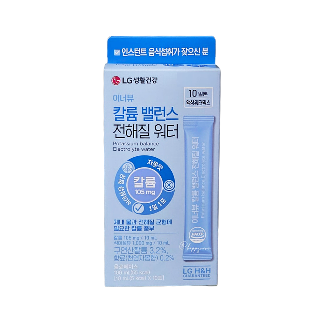 LG생활건강 이너뷰 칼륨<b>밸런스</b> 전해질<b>워터</b> 샘플증여