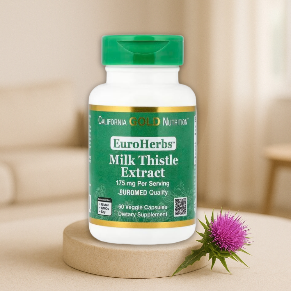 캘리포니아골드 CGN <b>밀크씨슬 추출물 175mg</b> Milk Thistle 60정, 1개