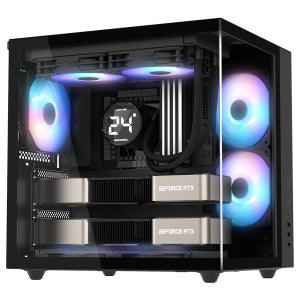R50 넥스 화이트 컴퓨터 케이스 블랙