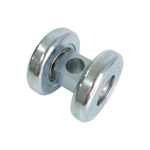 한국캐스터 이륜항가 철(특) HC-SR 65mm 2륜 항가 도어 앵글 레일 판넬 바퀴 HC-11004