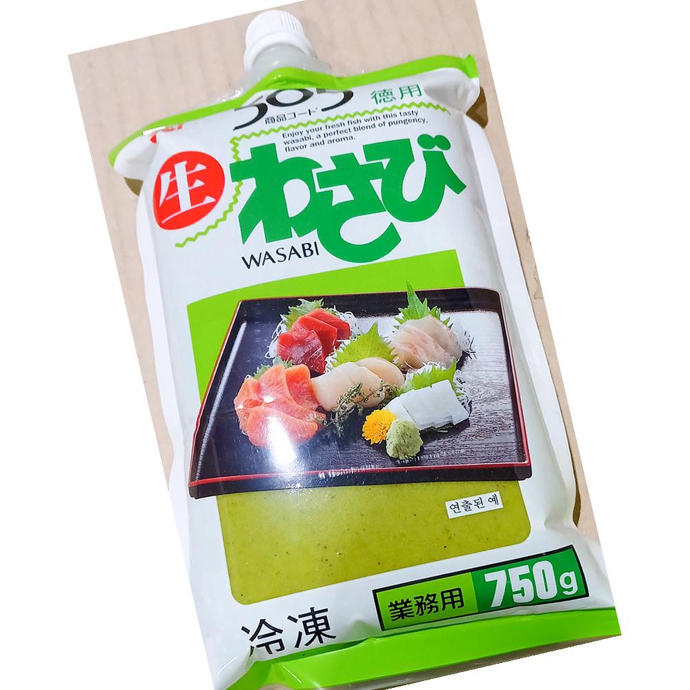 카네쿠 생와사비505 냉동 750g 20개 업소용 단체용 와사비 조미료