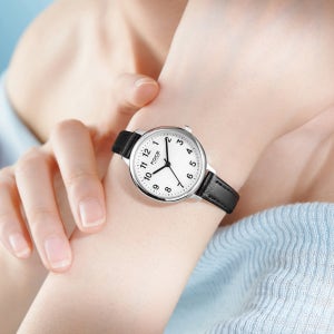 포체레이디 클래식 아날로그 여성가죽시계 FM3102