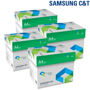 삼성 그린 A4용지 복사용지 75g 2500매, 4개