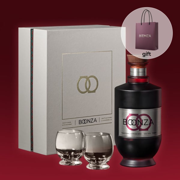 [최자의 복분자주] 분자 더 빈티지 기프트 세트 boonza 복분자주선물 선물용 ABV 12%, 700ml
