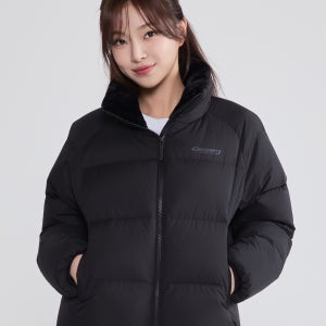 [디스커버리] 여성 올리브 글로우 다운 숏패딩 (BLACK) DWDJ93056