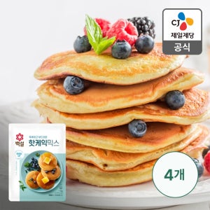 백설 핫케익 믹스 가루 1kg, 4개
