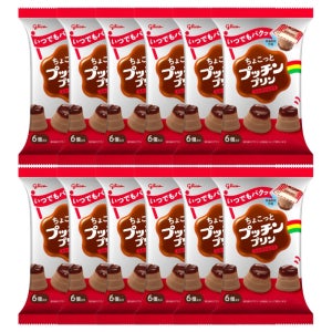 글리코 푸칭 푸딩 미니 커스터드맛 밀크쇼콜라, 120g, 12개