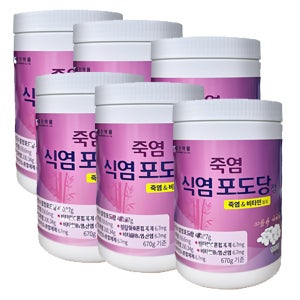 녹십초 죽염 식염포도당 정 1000정 6개입