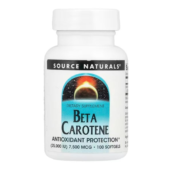 소스<b>내츄럴 베타카로틴 7500mcg</b> 100캡슐 100일분 BetaCarotene