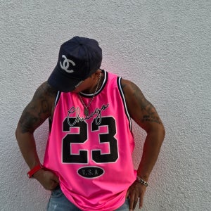 [메쉬 저지 탱크탑 / 라지핏 / 2컬러] 시카고 23 U.S.A 디자인