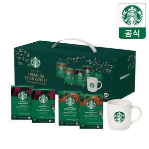[슈퍼적립] 26 스타벅스 프리미엄 선물세트 머그& 아메리카노 스틱커피, 40개입, 1개