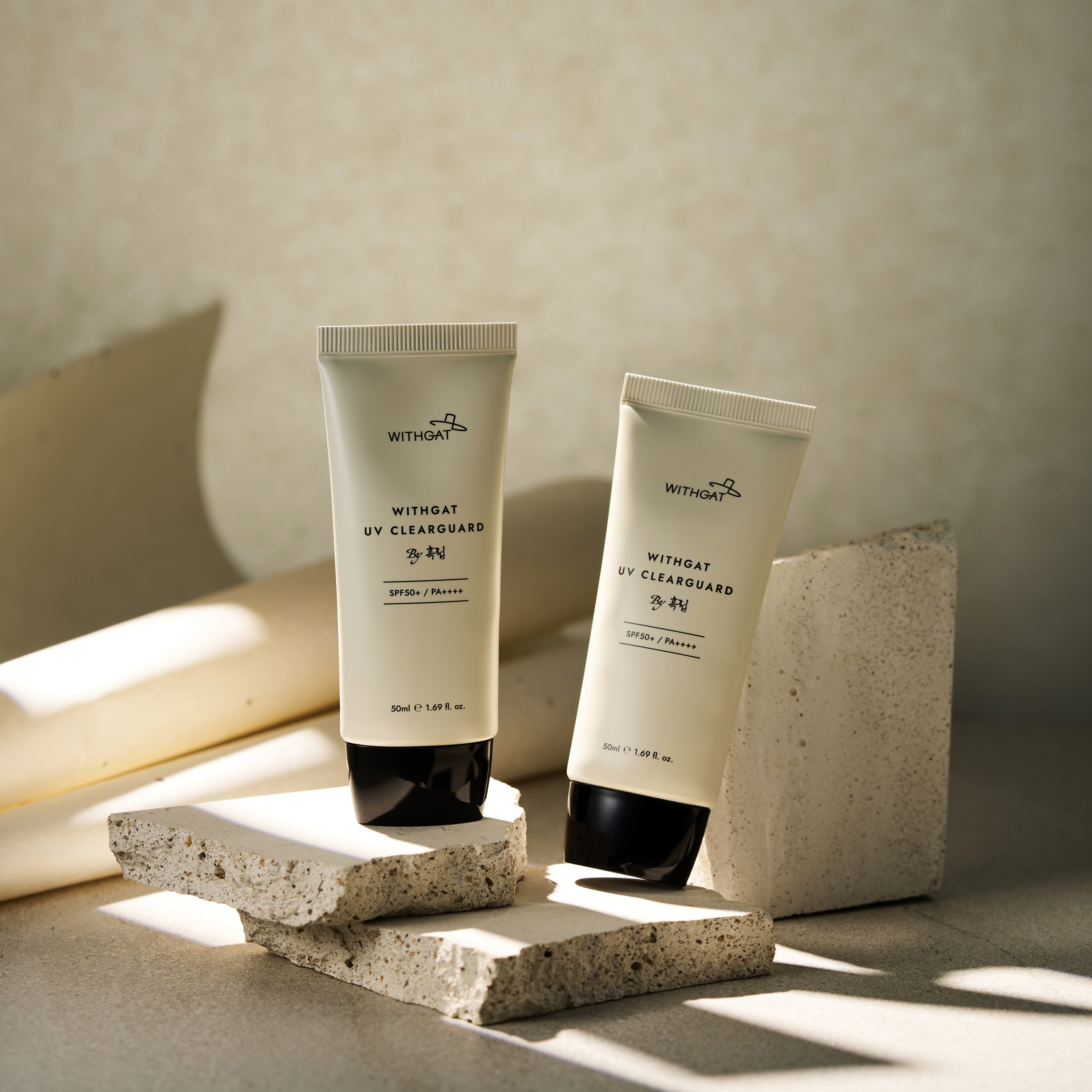 [1+1] 백탁없는 남자 선크림 데일리 선블록 SPF 50+ 이지워셔블 위드갓 50ml, 2개