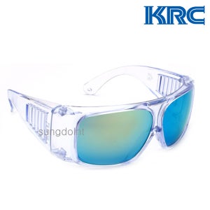 국산 KRC 산업용 보안경 KR12B (블루/차광도 4.0) UV차단 KCs 차광안경