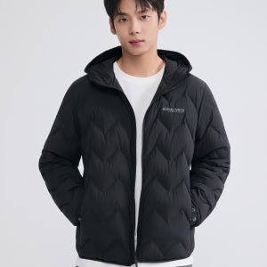 [디스커버리] 남성 티베른 튜브 구스다운 경량패딩 (BLACK) DMDJ83056