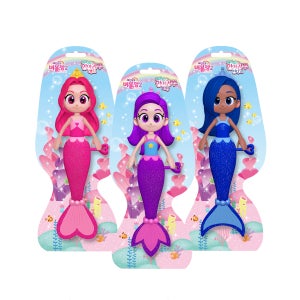 레인보우 버블젬 헤엄치는 인어공주 레드 퍼플 인디고 3종 세트