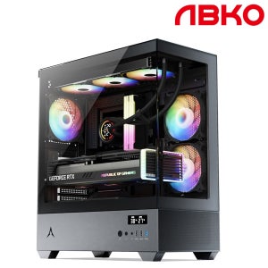 앱코 U30P 마린+디스플레이 (블랙) PC 케이스