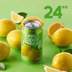 클룹 애사비소다 제로 탄산음료 레몬비니거 350ml, 24개