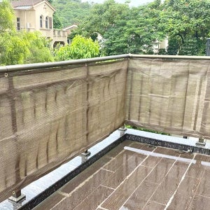 테라스 가림막 옥상 난간 울타리 펜스 래티스 가리개 차양막 HDPE원단 0.9 x 3M