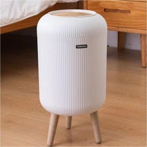 감성 인테리어 템바캡슐 10L 원터치 버튼 휴지통 쓰레기통 2컬러