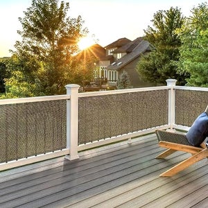 테라스 가림막 전원주택 발코니 난간 울타리 휀스 담장 가리개 사생활보호 0.9 x 3M