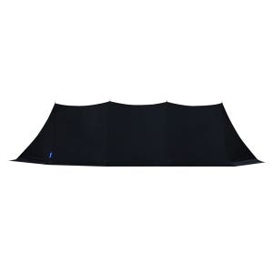 블루폴 하버 윈드스크린 캠핑 타프 사이드월 바람막이 자립형 사이트 가림막 720x160cm, 블랙
