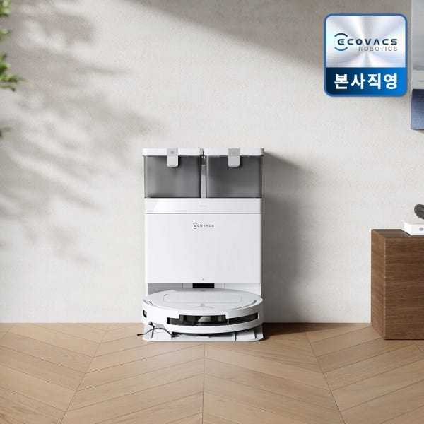 에코백스 T50 물걸레로봇청소기 AI 올인원 로청 슬림 회전형 에코벡스