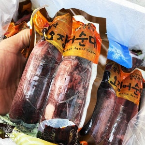 속초 오징어순대 아바이순대 국내산 오징어 HACCP 생산 300g, 1개