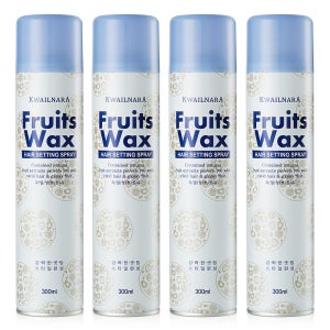 과일나라 후르츠왁스 강력한 헤어스프레이 300ml, 4개