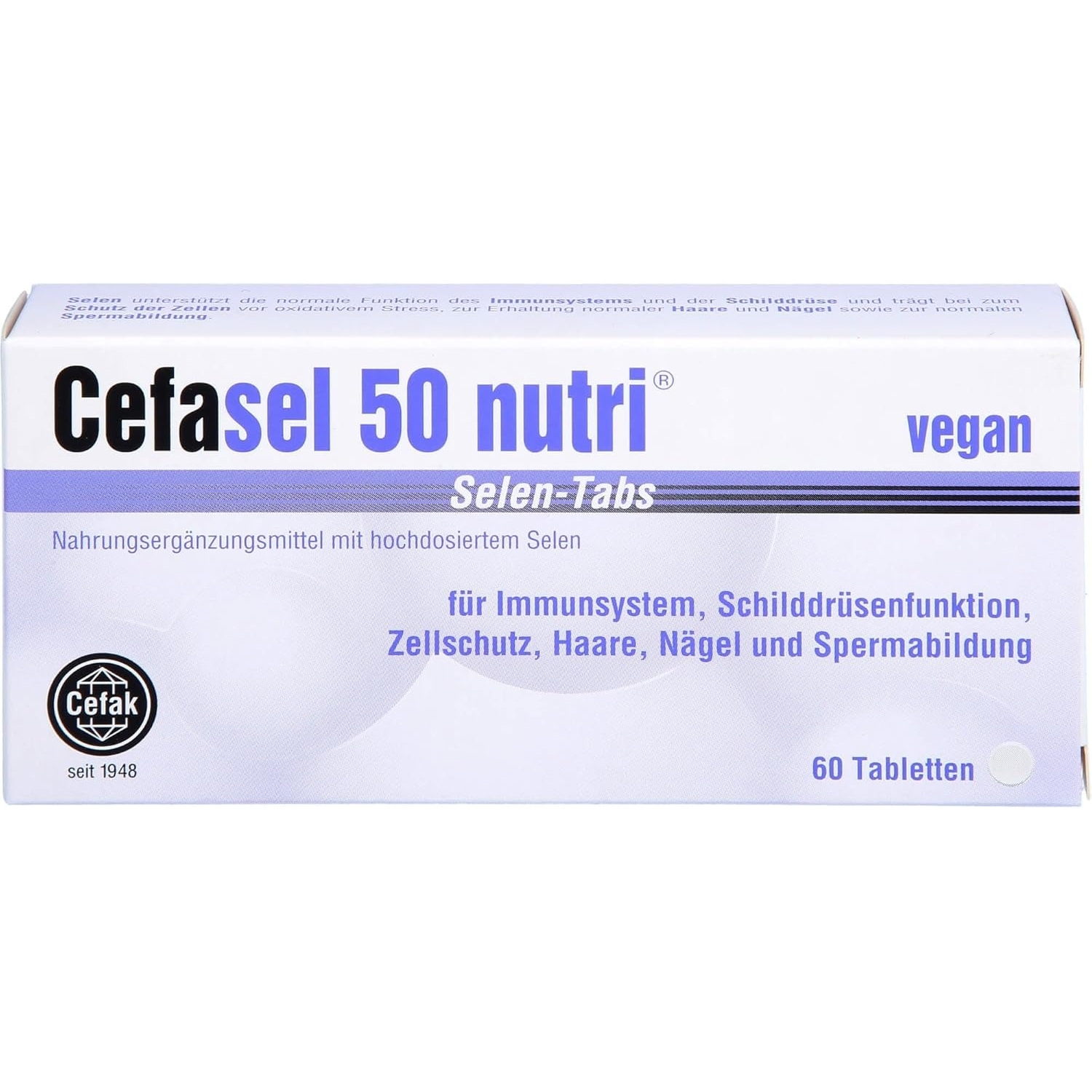 Cefak 세팍 <b>세파셀</b> 50 누트리 셀렌정 60정 건강영양제 <b>면역</b> 강화