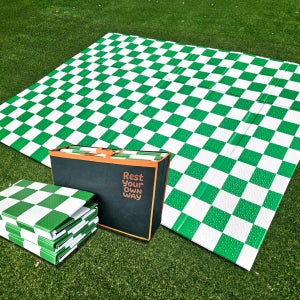 캠핑매트 야외용 돗자리 텐트 발포 이너매트 체크그린패턴 중형 대형 특대형 대형200x240cm