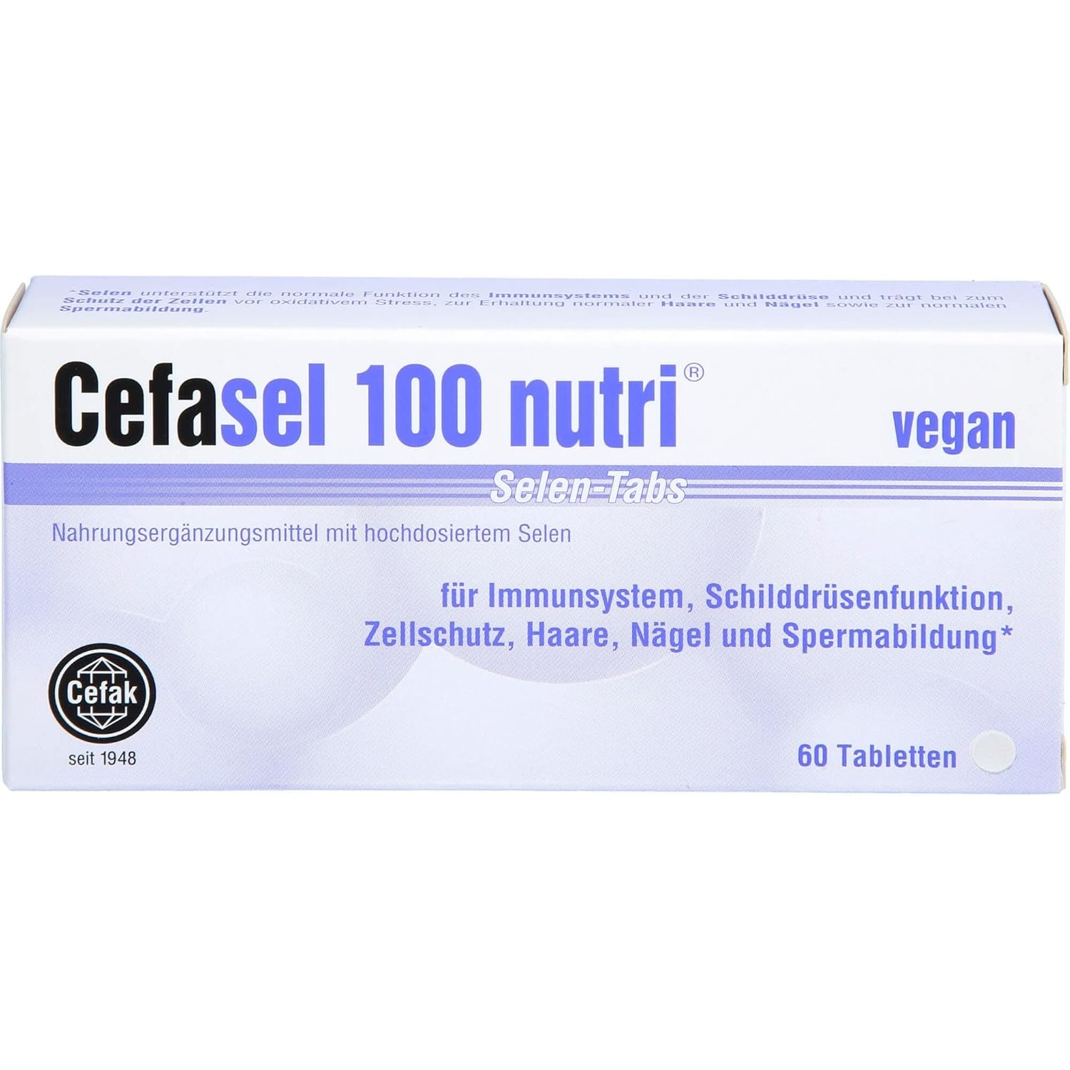Cefak 세팍 <b>세파셀</b> 100 누트리 셀렌정 60정 건강영양제 <b>면역</b> 강화
