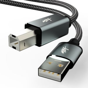 엠비에프 USB A to B 프린터 케이블 연결 선 메탈 1.8M