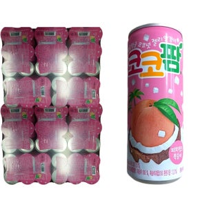 코코팜 복숭아 피치핑크 240ml 60캔 핑크