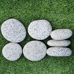 납작돌 연한회색1봉( 7 kg) 조약돌 그림자갈 애완돌 반려돌 그림그리기 조경자갈 연회색