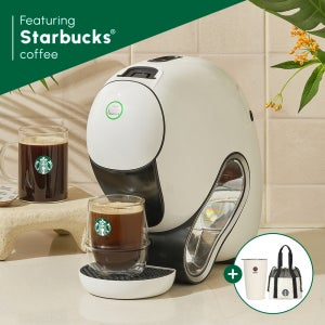 돌체구스토 네오 카페 캡슐 커피머신 + 미르 텀블러 + 스타벅스 아이보리 폴더블 런치백