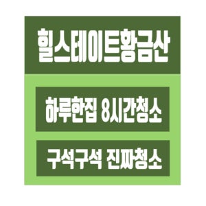 힐스테이트 황금산 입주 이사청소 남양주 다산동 전문업체