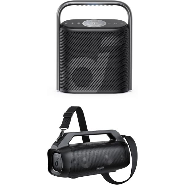 Soundcore DH1382516 블루투스 스피커 무선 포터블 휴대 사운드코어 앵커 모션 붐 남성 빅사이즈 플러스 사이즈 반팔 프린트 티셔츠 큰옷 여름용 X 몰입형 공간 음향