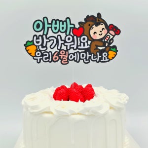 임밍아웃 케이크토퍼 예비아빠 서프라이즈 임신공개 깜짝발표