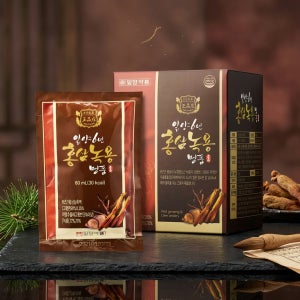 일양약품 6년홍삼 녹용 60ml x 30포 마카 녹용 홍삼 함유 활력 증진 1일 1포