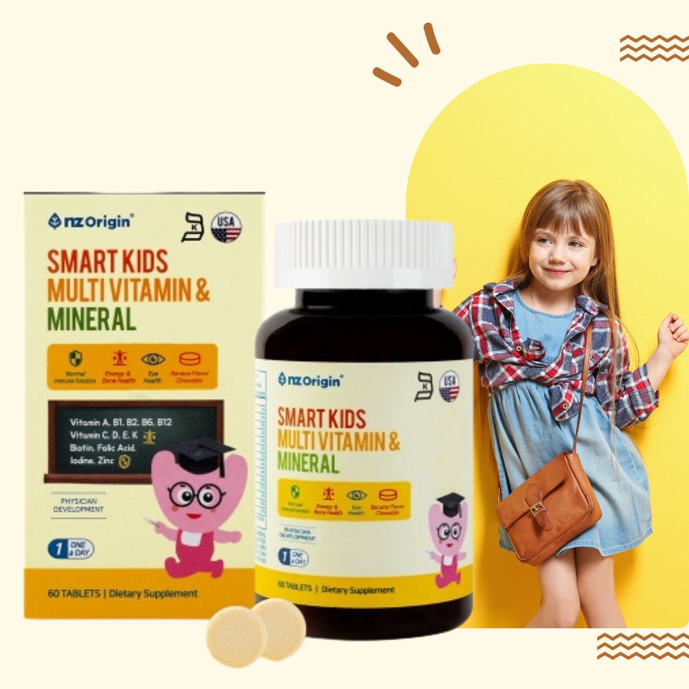 <b>엔젯오리진</b>US 청소년 종합비타민 SmartKids 멀티비타민 &amp; 미네랄 60츄어블정