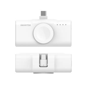 스마텍 일체형 멀티 보조배터리 5,000mAh 2 IN 1 (워치충전 + C타입)