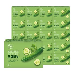 무궁화 자연미인 오이비누 90g, 20개