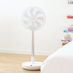 보국 에어젯 BLDC 모터 스마트 무선폴딩팬 BKF-5730W 화이트