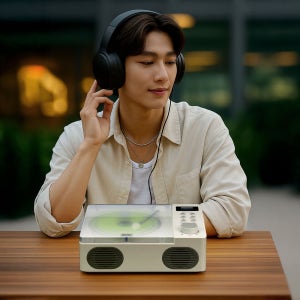 브리츠 FM라디오 CD플레이어 + 전용 충전아답터