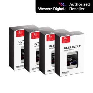 공식인증점 WD ULTRASTAR DC HA340 8TB 패키지 4PACK WUS721208BLE6L4 7200RPM/256MB/CMR