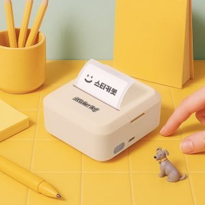 스티커봇 미니 라벨프린터 잉크가 필요없는 감열식 방수라벨