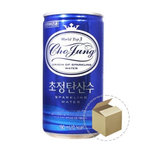 초정탄산수 캔탄산수 스파클링 플레인 초정리 탄산워터 190ml, 60개
