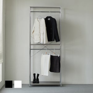 홈앤힐 무드랙 올인원 이동식 스탠드 모듈 시스템 행거 2단 800