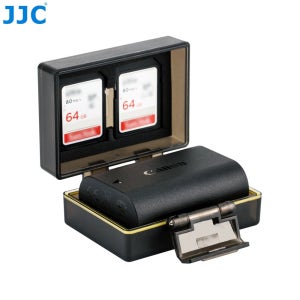 JJC 소니 NP-FW50 캐논 R8 LP-E17 니콘 EN-EL15 배터리 케이스 SD카드 보관 BC-UN2